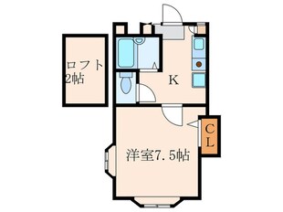 アルシュ則松Ａの物件間取画像